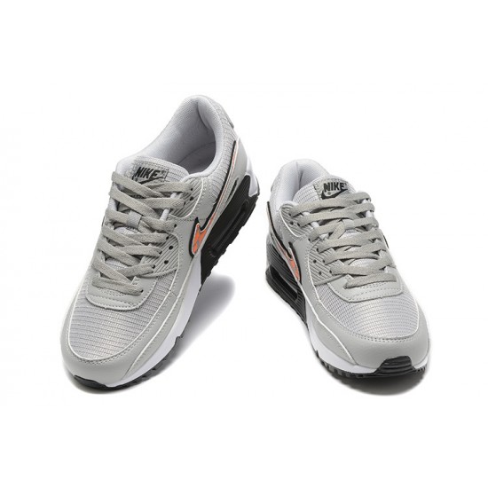 Nike Air Max 90 Mens Grey Orange Shoes