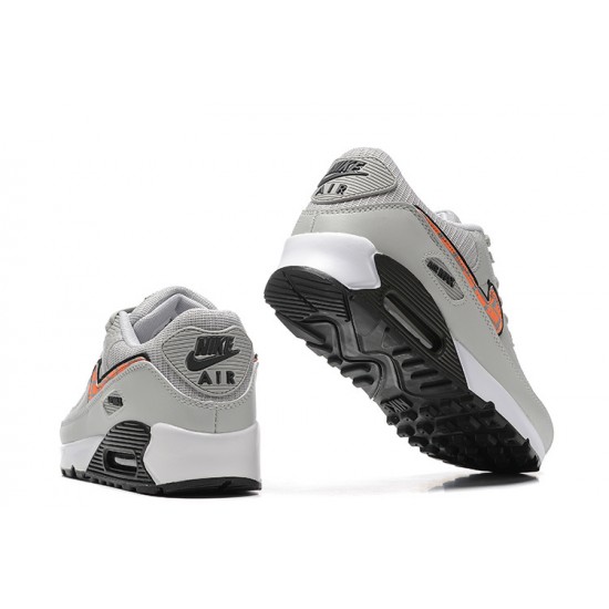 Nike Air Max 90 Mens Grey Orange Shoes