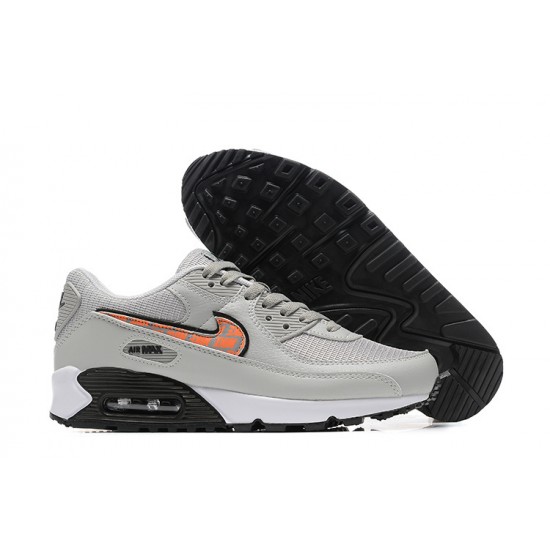 Nike Air Max 90 Mens Grey Orange Shoes