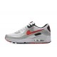 Nike Air Max 90 Mens Silver Red Shoes