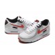 Nike Air Max 90 Mens Silver Red Shoes