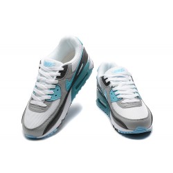 Nike Air Max 90 Mens White Grey and Blue Shoes