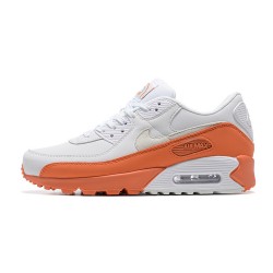 Nike Air Max 90 Mens White Orange DM0958-100 Shoes