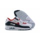 Nike Air Max 90 Mens White Red DJ5170-100 Shoes