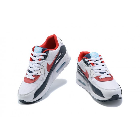 Nike Air Max 90 Mens White Red DJ5170-100 Shoes