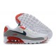 Nike Air Max 90 Mens White Red Shoes