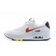 Nike Air Max 90 Mens White and Red Shoes