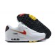 Nike Air Max 90 Mens White and Red Shoes