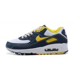 Nike Air Max 90 Mens Yellow Blue DC9845-101 Shoes