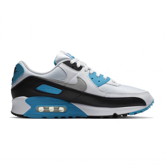 Nike Air Max 90 Womens/Mens Laser Blue and White Shoes