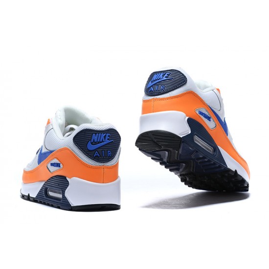 Nike Air Max 90 Womens/Mens Orange Blue AJ1285-104 Shoes