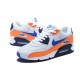 Nike Air Max 90 Womens/Mens Orange Blue AJ1285-104 Shoes