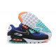 Nike Air Max 90 Womens/Mens Supernova Blue White CW6018-001 Shoes