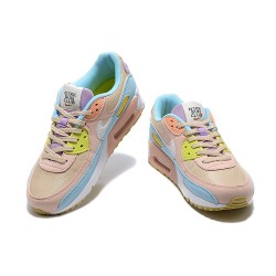 Nike Air Max 90 Womens Pink Blue DJ9997-100 Shoes