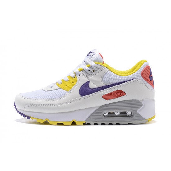 Nike Air Max 90 Womens White Yellow Shoes