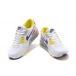 Nike Air Max 90 Womens White Yellow Shoes