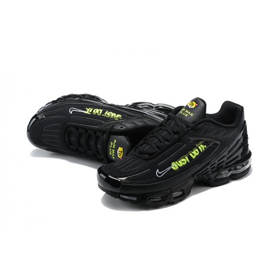 Nike Air Max Plus 3 Mens Black Green Shoes