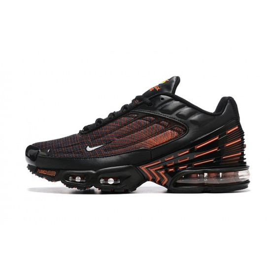 Nike Air Max Plus 3 Mens Black Orange FB3352-001 Shoes