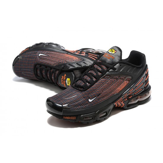 Nike Air Max Plus 3 Mens Black Orange FB3352-001 Shoes