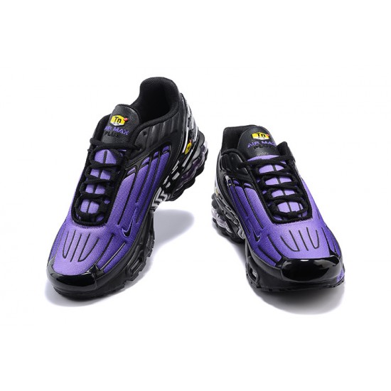 Nike Air Max Plus 3 Mens Black Purple CD7005-100 Shoes