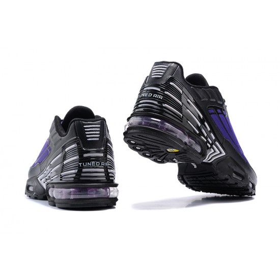 Nike Air Max Plus 3 Mens Black Purple CD7005-100 Shoes