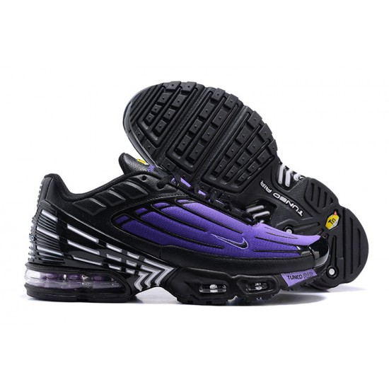 Nike Air Max Plus 3 Mens Black Purple CD7005-100 Shoes