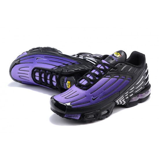 Nike Air Max Plus 3 Mens Black Purple CD7005-100 Shoes