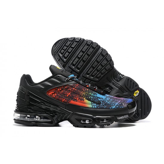 Nike Air Max Plus 3 Mens Black Red FD0671-001 Shoes