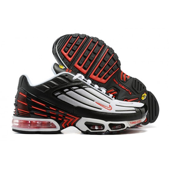 Nike Air Max Plus 3 Mens Black Red and Grey Shoes