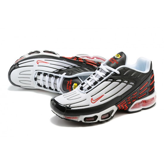 Nike Air Max Plus 3 Mens Black Red and Grey Shoes