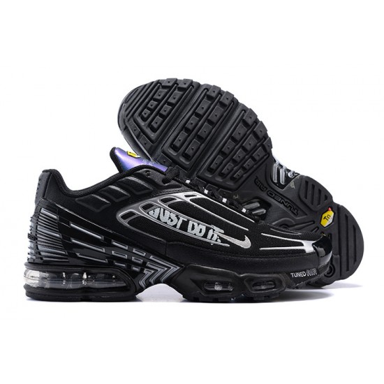 Nike Air Max Plus 3 Mens Black Silver Shoes