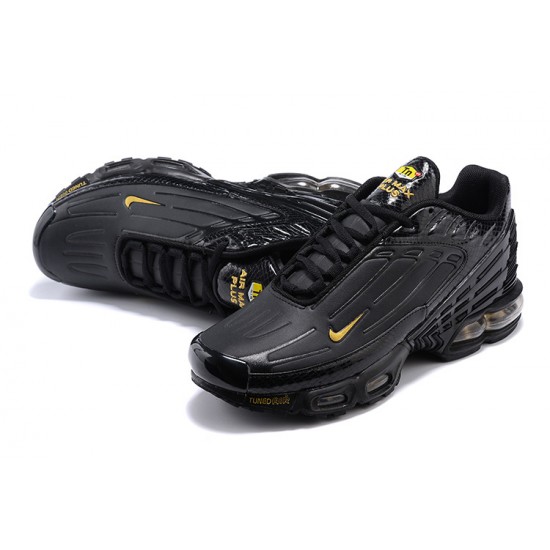 Nike Air Max Plus 3 Mens Black Yellow CK6716-010 Shoes