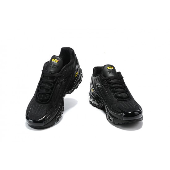 Nike Air Max Plus 3 Mens Black Yellow Shoes