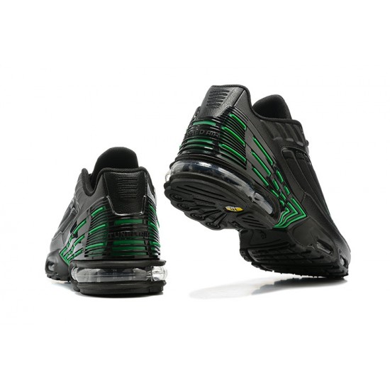 Nike Air Max Plus 3 Mens Black and Green Shoes