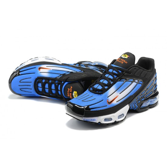 Nike Air Max Plus 3 Mens Blue White and Black DR8588-400 Shoes