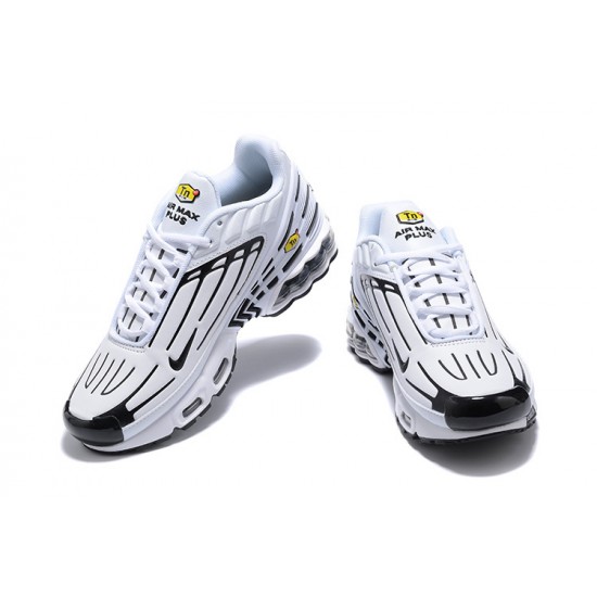 Nike Air Max Plus 3 Mens White Black CK6716-100 Shoes