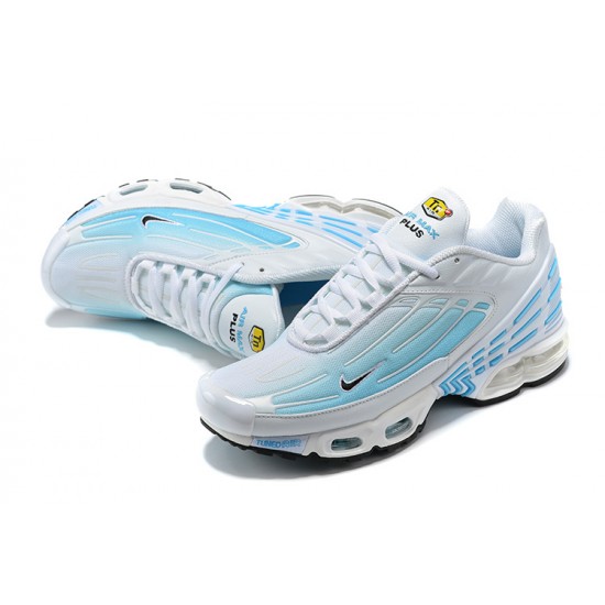 Nike Air Max Plus 3 Mens White Blue Shoes