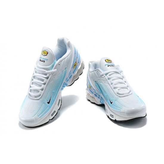 Nike Air Max Plus 3 Mens White Blue Shoes