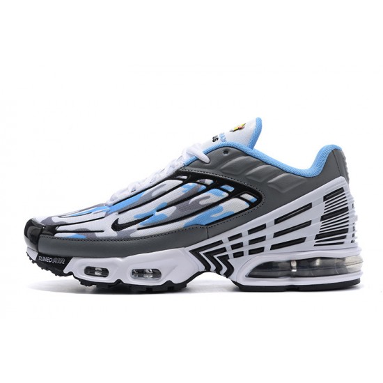 Nike Air Max Plus 3 Mens White Blue and Grey Shoes