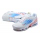 Nike Air Max Plus 3 Mens White Blue and Red Shoes