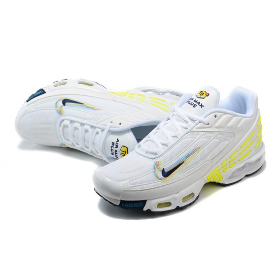 Nike Air Max Plus 3 Mens White Yellow DV6823-100 Shoes