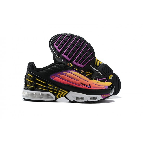 Nike Air Max Plus 3 Womens/Mens Black Yellow and Purple CJ9684-003  Shoes