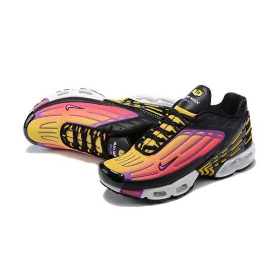 Nike Air Max Plus 3 Womens/Mens Black Yellow and Purple CJ9684-003  Shoes