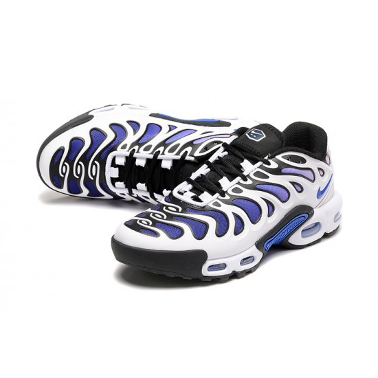 Nike Air Max Plus Drift Mens White Blue and Black Shoes