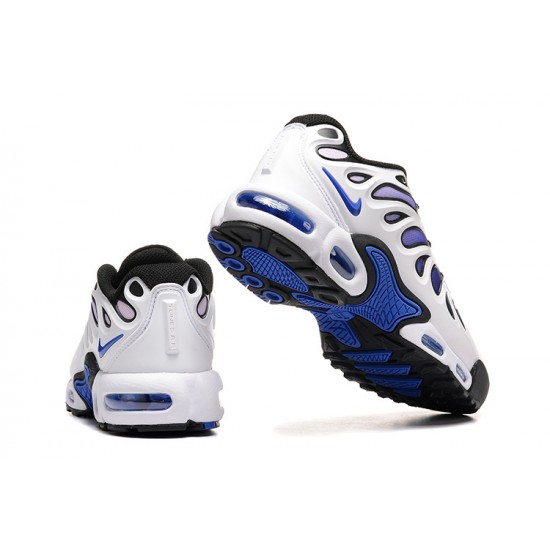 Nike Air Max Plus Drift Mens White Blue and Black Shoes