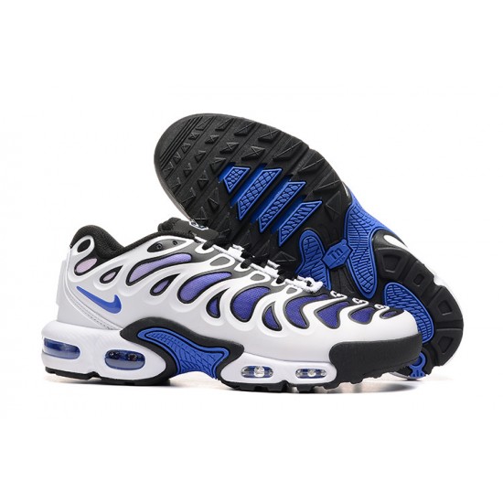 Nike Air Max Plus Drift Mens White Blue and Black Shoes