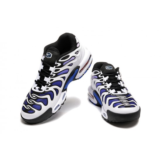 Nike Air Max Plus Drift Mens White Blue and Black Shoes