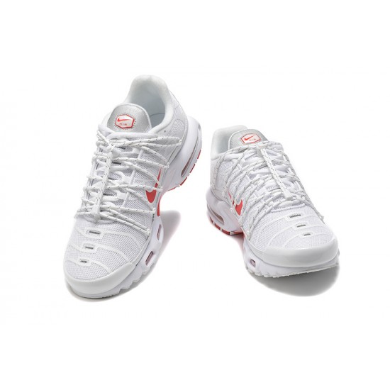 Nike Air Max Plus Utility Mens White Red FN3488-100 Shoes