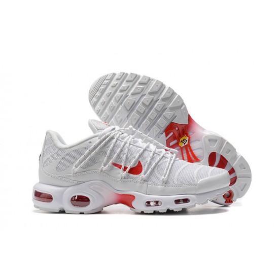 Nike Air Max Plus Utility Mens White Red FN3488-100 Shoes