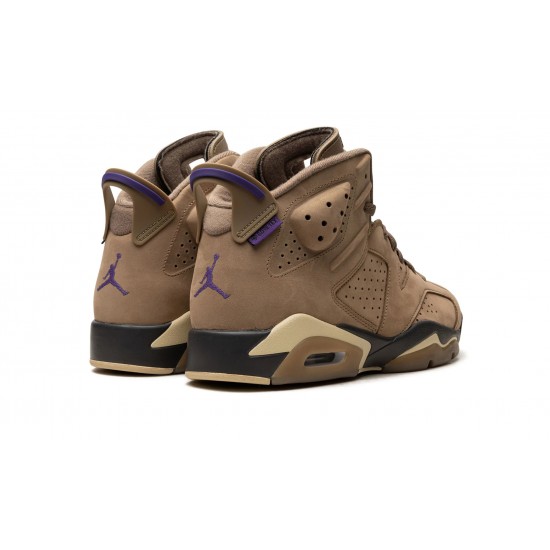 Nike Air Jordan 6 Gore-Tex Womens Brown Kelp FD1643-300 Shoes